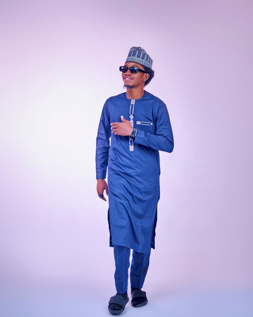 Kemeja Flanel Kotak Biru Putih