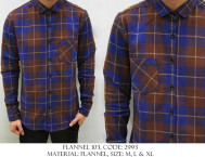 Kemeja Flanel  Kode 2993