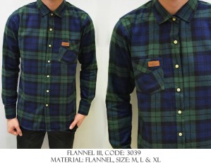 Kemeja Flanel  Kode 3039