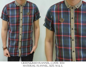 Kemeja Flanel Kode 3134