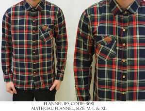 Kemeja Flanel Kode 3081