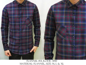 Kemeja Flanel  Kode 3190