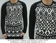Black & White Tribal Longsleeve
