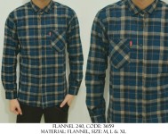 Kemeja Flanel Kode 3659