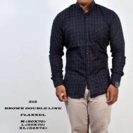 FLANEL BROWN DOUBLE LINE
