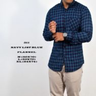 FLANEL NAVY LIST BLUE