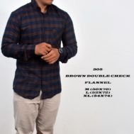FLANEL BROWN DOUBLE CHECK