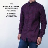 FLANEL LITTLE MAROON CHECK BLUE