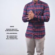 FLANEL RED NAVY GRADATION
