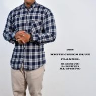 FLANEL WHITE CHACK BLUE