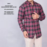 FLANEL TARTAN MAROON BLACK