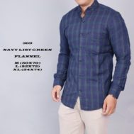 FLANEL NAVY LIST GREEN