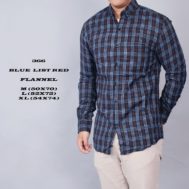 FLANEL BLUE LIST RED