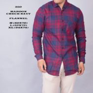 FLANEL MAROON CHECK NAVY