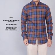 FLANEL BROWN CHECK BLUE