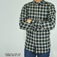 KEMEJA FLANEL WHITE BLACK
