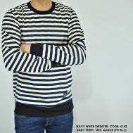 SWEATER NAVY WHITE