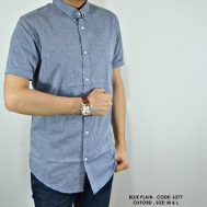 KEMEJA PENDEK BLUE PLAIN